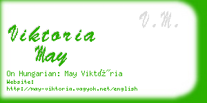 viktoria may business card